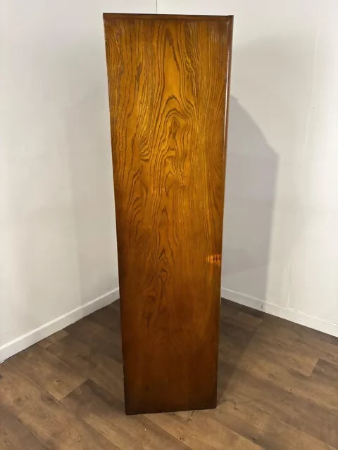 Vintage Art Deco Oak Double Wardrobe – W.H. Snout & Son, Shrewsbury