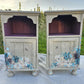 Hand Painted Pine Bedside Cabinets