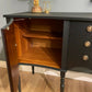 STUNNING BLACK & GOLD MAHOGANY SIDEBOARD