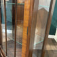 Vintage Mahogany Bow Front Display Cabinetv