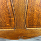 Bed Vintage French Louis XVI Oak Double Bed Frame Carved Headboard LOT 3788