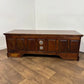 Contemporary Mahogany Flat TV Stand / Media Unit
