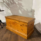 Rustic Stripped Pine Blanket Box