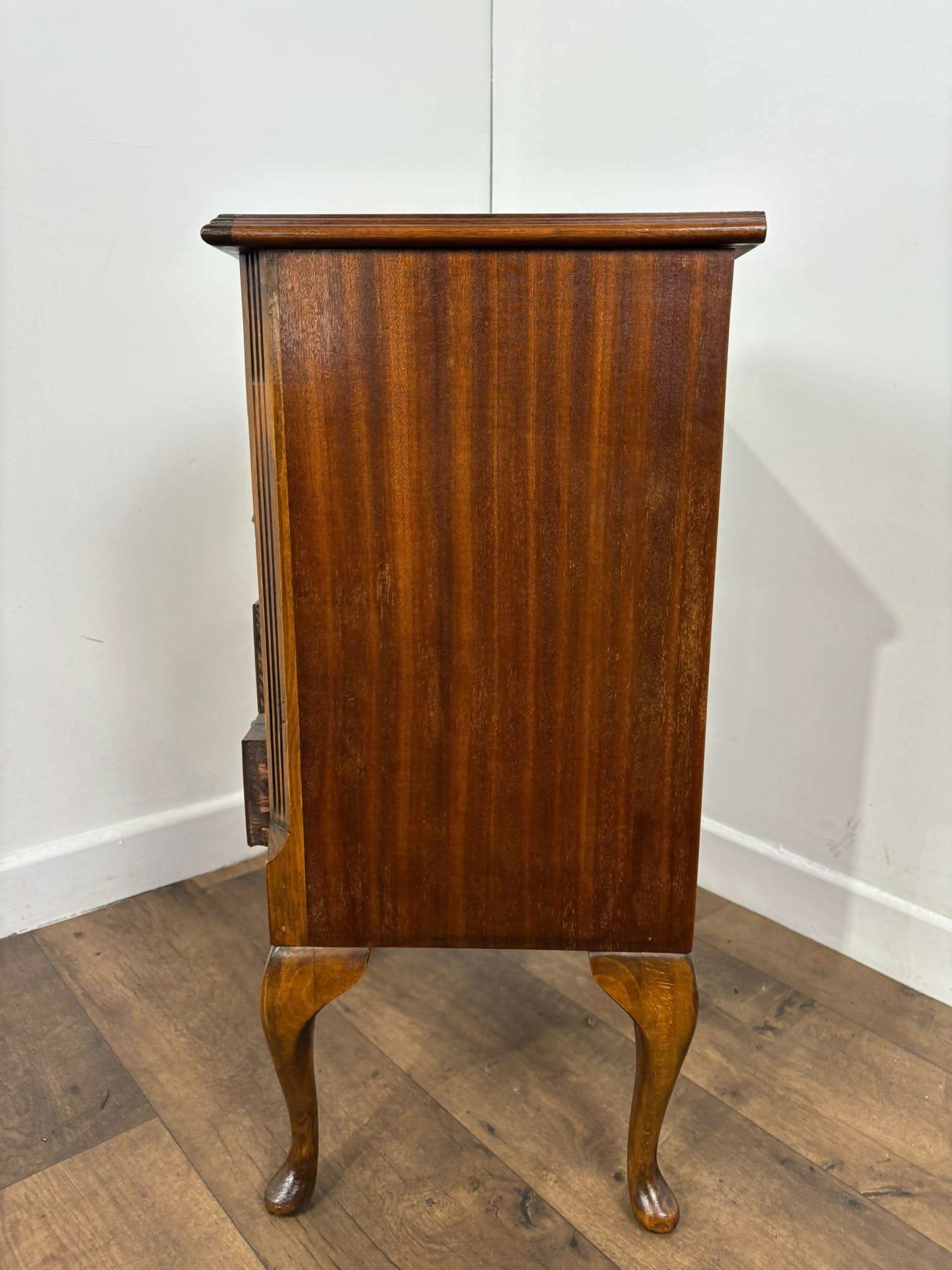 Reproduction Serpentine Front Four Drawer Chest
