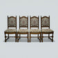 6 Old Charm Premium Dining Chairs Light Oak Studded Upholstery FREE UK Delivery*