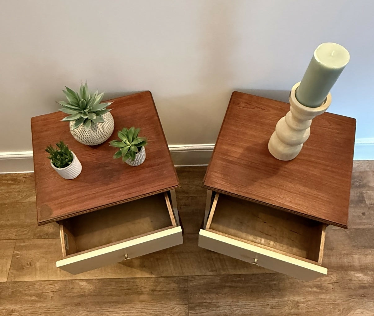 A pair of bedside tables by Englender