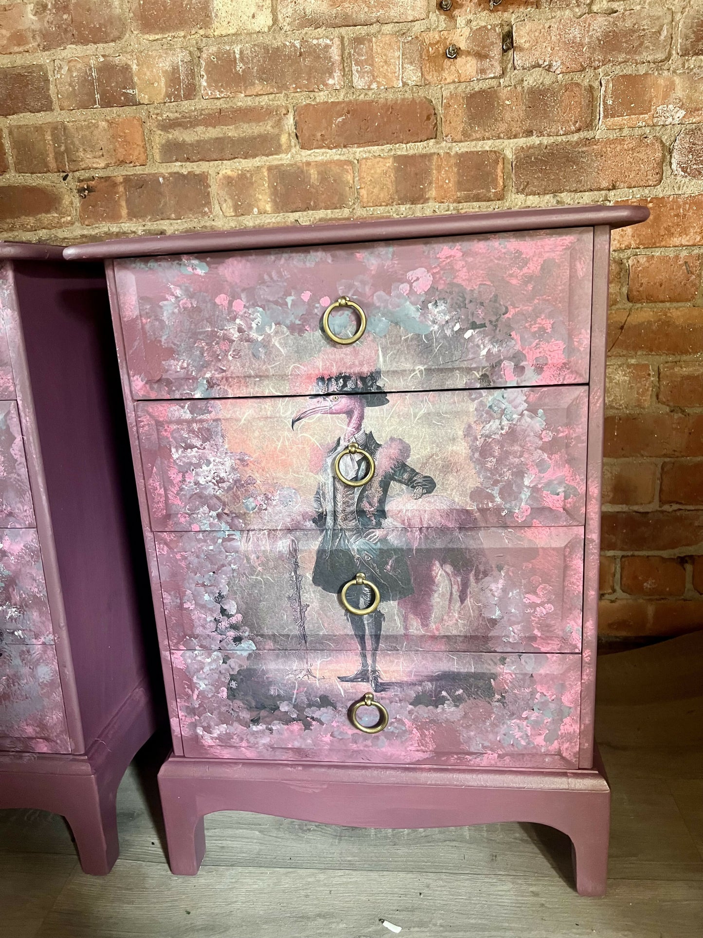 Flamingo Stag bedside drawers