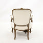 Vintage French Louis Philippe Style Armchair Cream Upholstery FREE UK Delivery