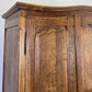 Wardrobe Vintage French Louis XVI Style Oak Three Door Carved Armoire LOT 6507