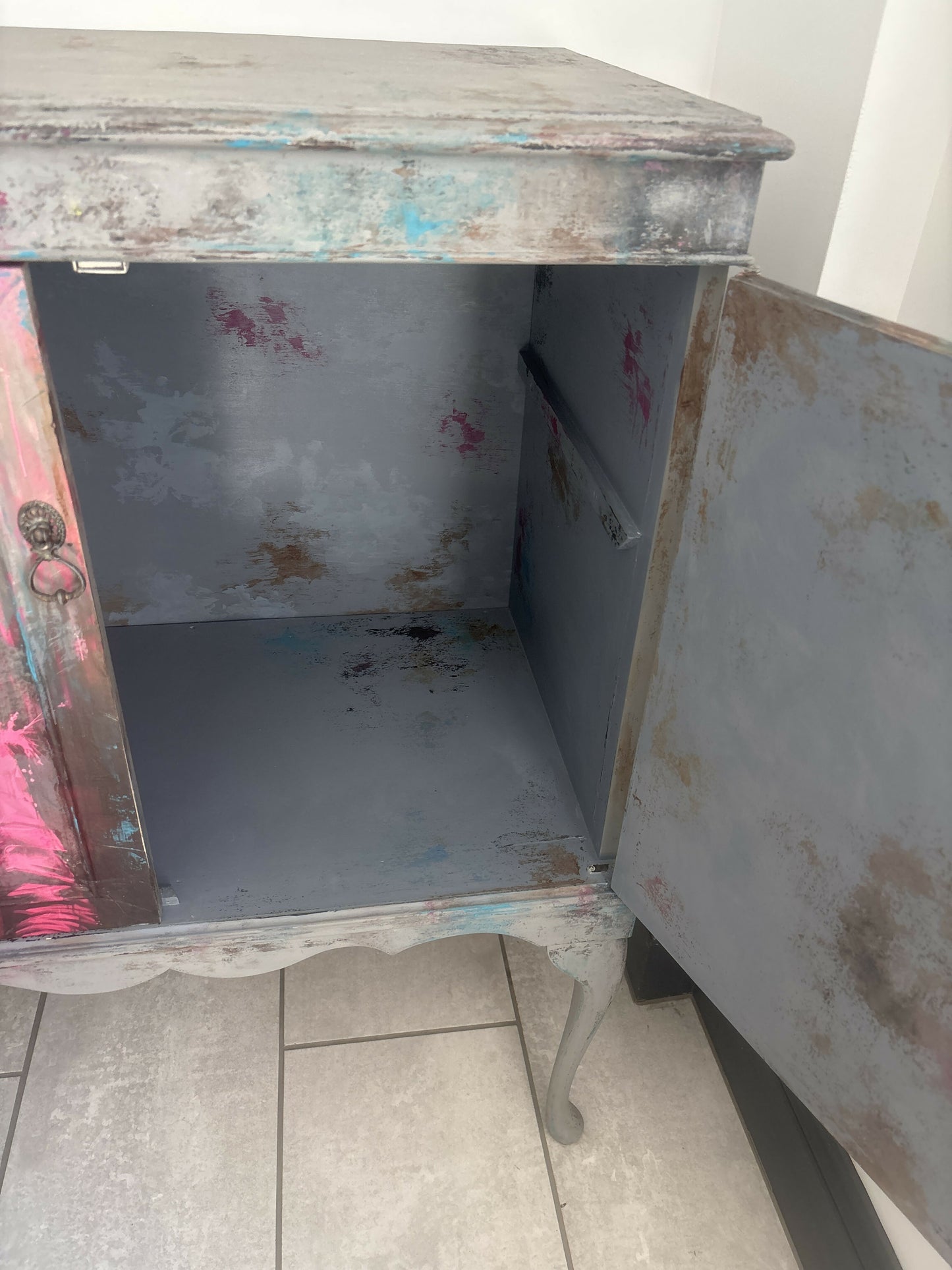 Funky Upcycled Cabinet