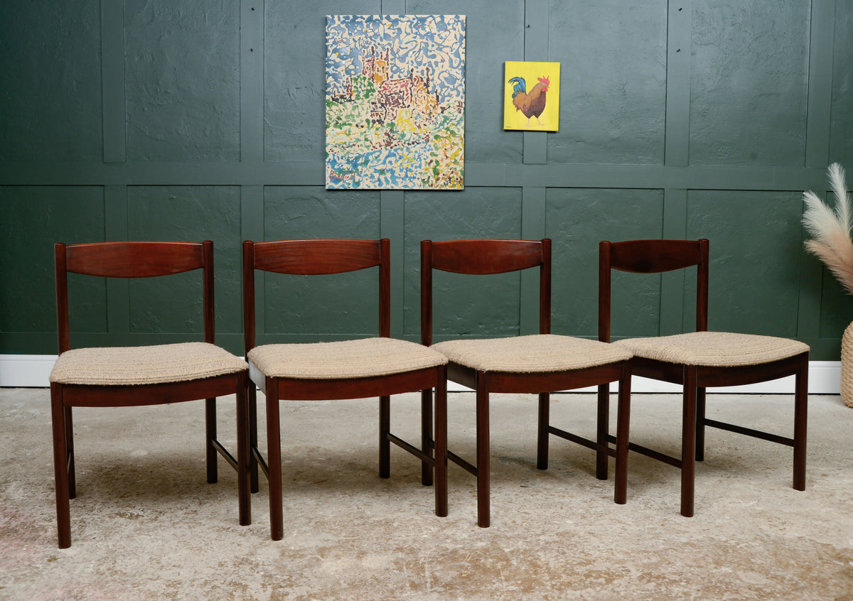 4 McIntosh Mahogany Dining Chairs - Model 4023
