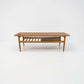 Mid Century Teak Coffee Table With Under Tier Shelf