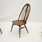 4 Ercol Windsor Swan Bow Back Dining Chairs Golden Dawn #876 FREE UK Delivery. SBR10108/2002E