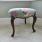 Stool, Rosewood, Fully Reupholstered in House of Hackney 'Atemis'.