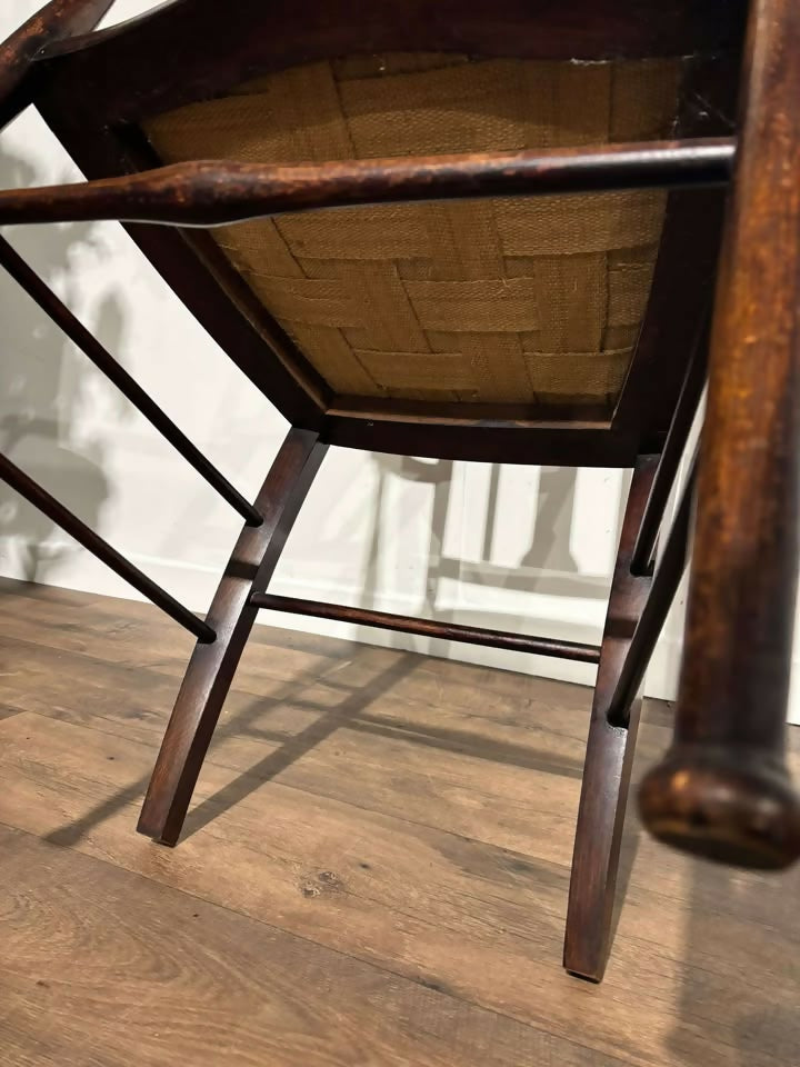 Edwardian mahogany inlaid occasional chair3