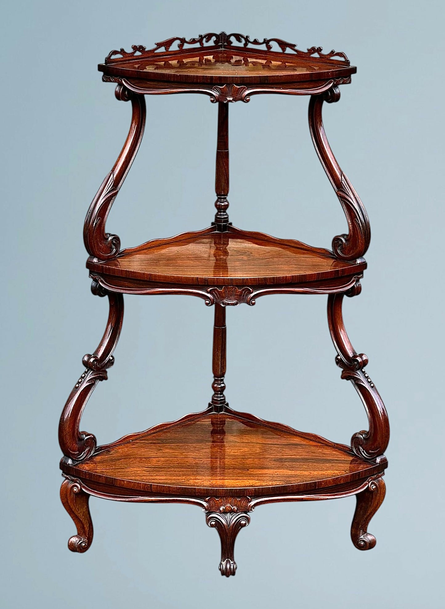 Victorian Rosewood Corner Whatnot