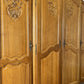 Wardrobe Vintage French Louis XVI Style Oak Four Door Carved Armoire LOT 6463