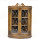 Old Charm Hanging Corner Display Cabinet in Light Oak #1914 FREE UK Delivery. SBR9687/2110D