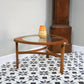 Nathan Coffee Table in Teak with Glass Top 1960s