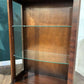 Vintage Mahogany Bow Front Display Cabinetbb