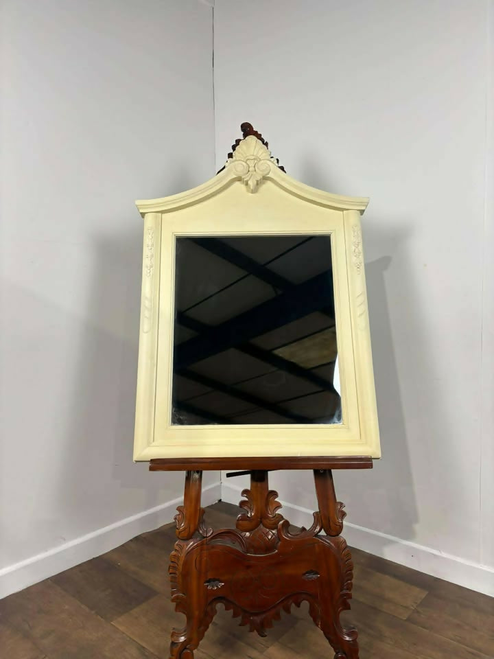 Reproduction Ornate Cream Coloured Wall Mirror
