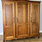 Wardrobe Vintage French Louis XVI Style Oak Three Door Carved Armoire LOT 6508