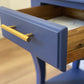 Blue & Honeycomb Side Table