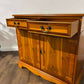 Yew Wood Two Door Two Drawer Cabinet