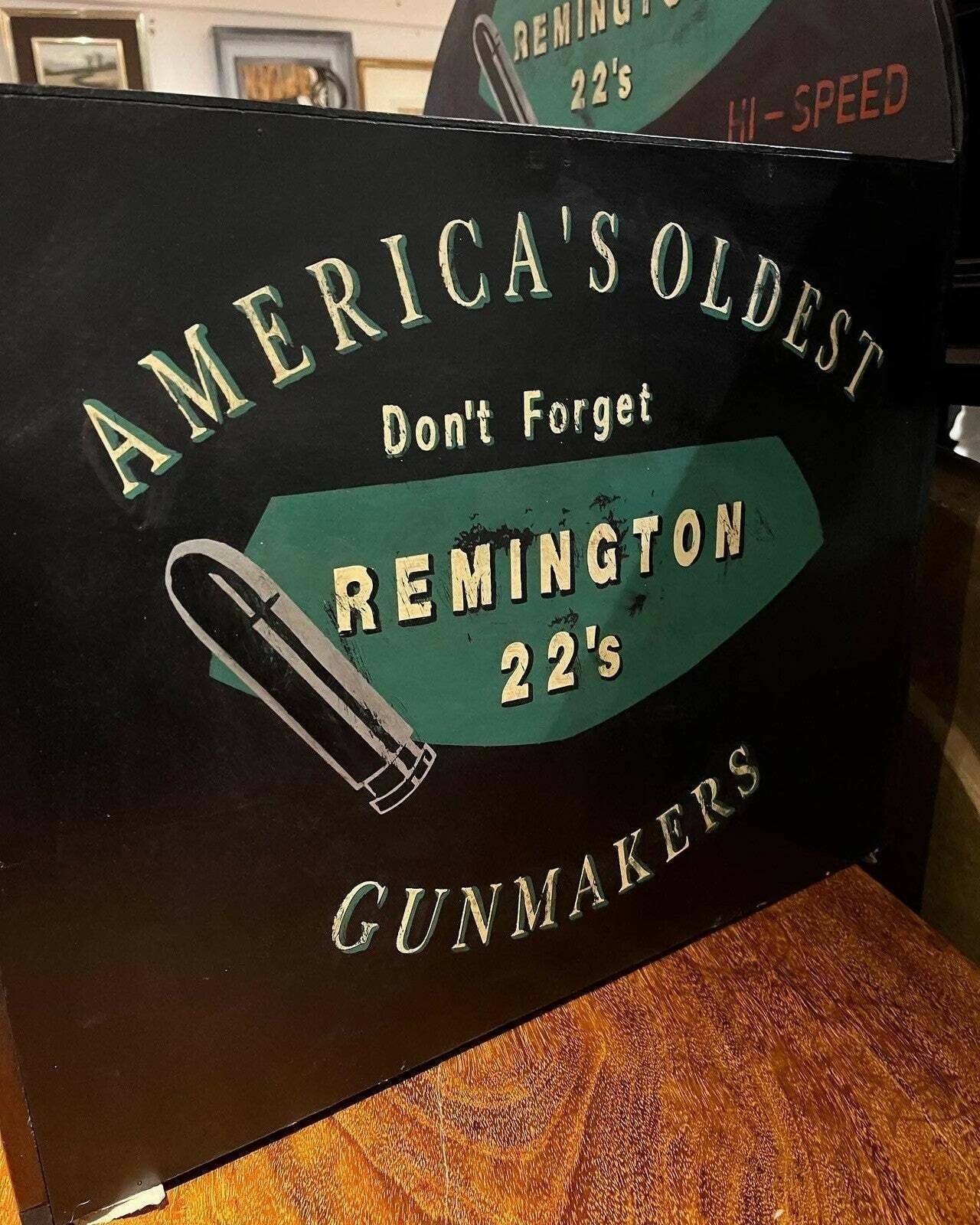 Vintage Set Of Shop Drawers. Advertising Cabinet. Remington Shop Counter Cabinet.
