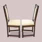 2 Old Charm Dining Chairs Solid Oak Tudor Brown Finish EXC FREE UK Delivery