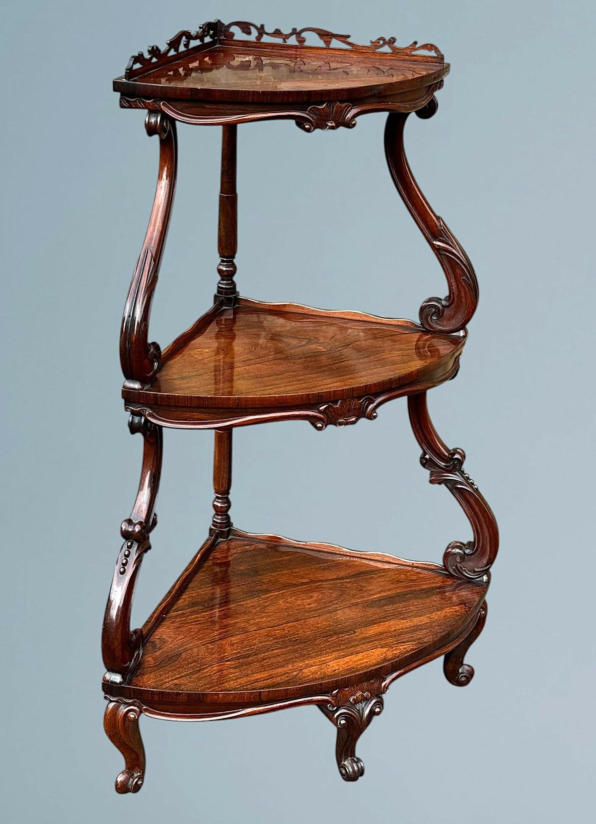 Victorian Rosewood Corner Whatnot
