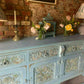 Vintage Farmhouse Sideboard/Large Carved Sideboard/Statement Piece