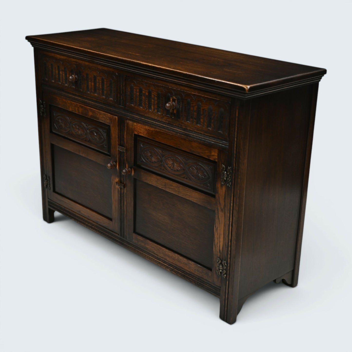 Old Charm Style Oak Sideboard Vintage Furniture Storage Patina FREE UK Delivery