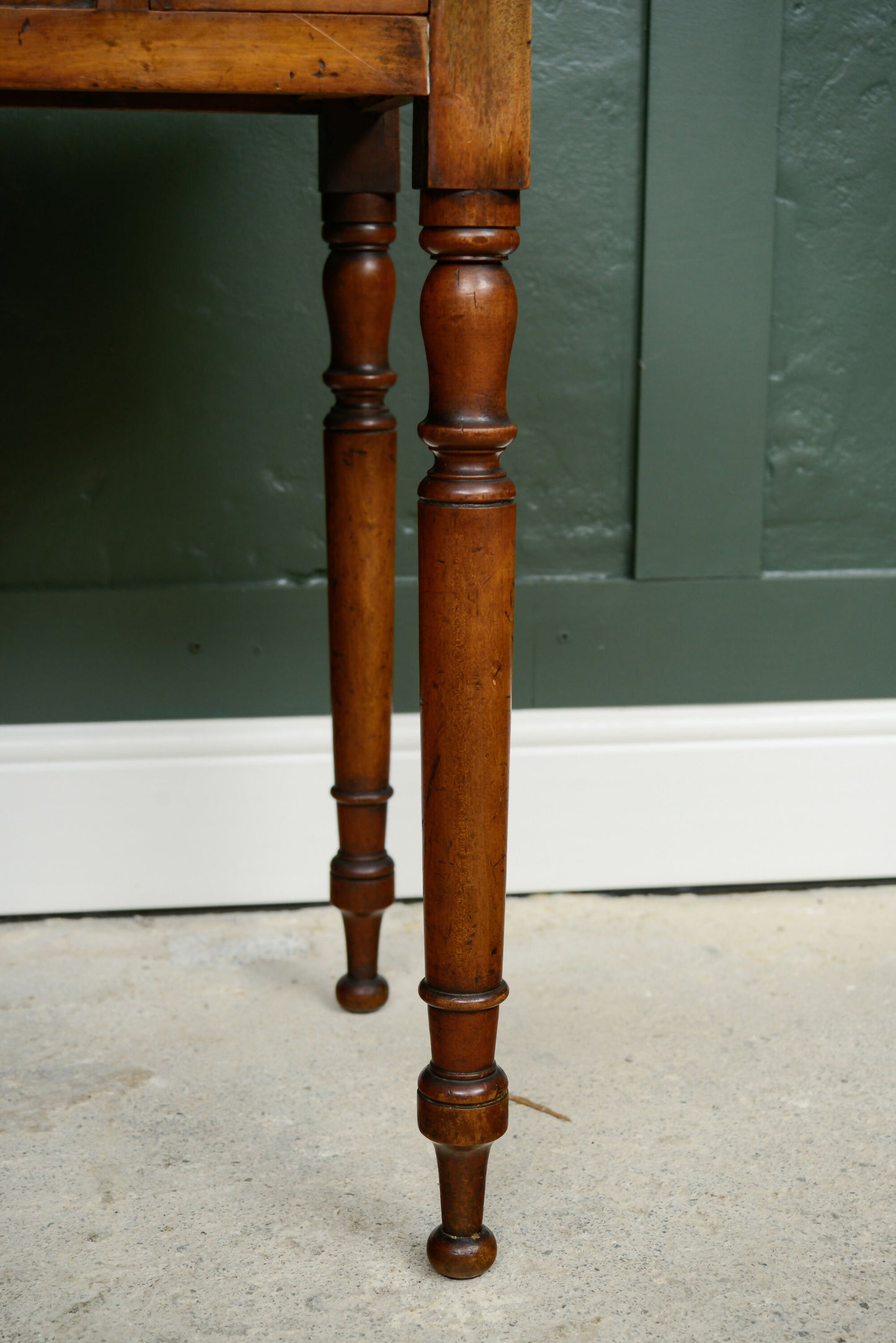 Georgian Style Mahogany Writing Desk with Leather Top