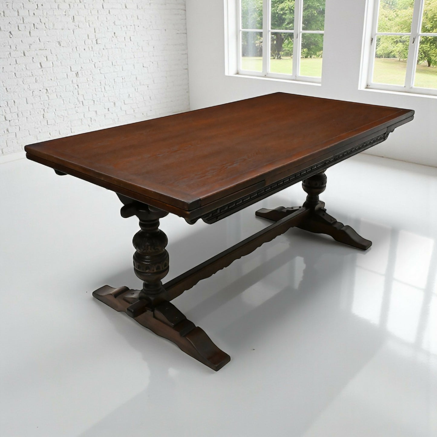 Old Charm Large Extending Dining Table Seats Up To 12 Places TB FREE UK Delivery. SBR10716/1607E