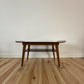 Horatio Myer & Co Bentwood Sleigh Teak And Beech Frame Mid Century Coffee Table