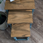 Nest of tables with wood top R21101 10