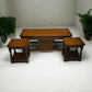 Old Charm Long Nest of Tables Solid Oak Coffee Table Light Oak FREE UK Delivery*