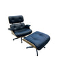 Mid century 1970’s Italian Eames style lounge chair and Ottoman by Cofemo