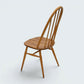 6 Ercol Dining Chairs Windsor Quaker Light Finish Vintage 1970s FREE UK Delivery