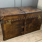 English Handmade Leather Coffee Table Trunk