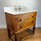 Vintage Vanity Unit Made to Order Vanity Unit Custom Made Bathroom Furniture Antique Traditional Bathroom Washstand Basin Unit