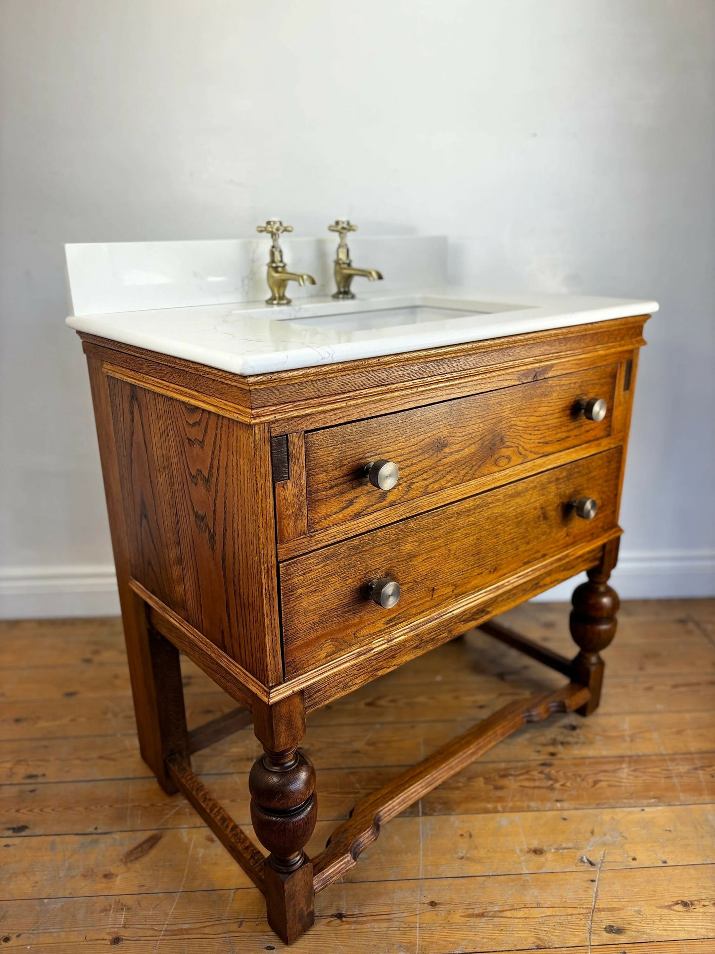 Vintage Vanity Unit Made to Order Vanity Unit Custom Made Bathroom Furniture Antique Traditional Bathroom Washstand Basin Unit