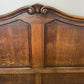 Bed Vintage French Louis XVI Oak Double Bed Frame Carved Headboard LOT 6378