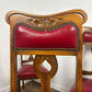 Set of Four Early 20th Century Oak Art Nouveau Dining Chairs
