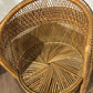 Vintage Wicker Bedroom Chair with Cushion