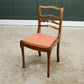 6 Oak Ladder Back Dining Chairs by Strongbow - Mid Century