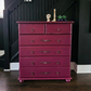 Vintage Mid Century Chest of Drawers Pink Fusion Mineral Paint Upcycled