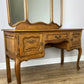 Dressing Table with Mirror Vintage French Oak Louis Vanity Table Makeup LOT 6320