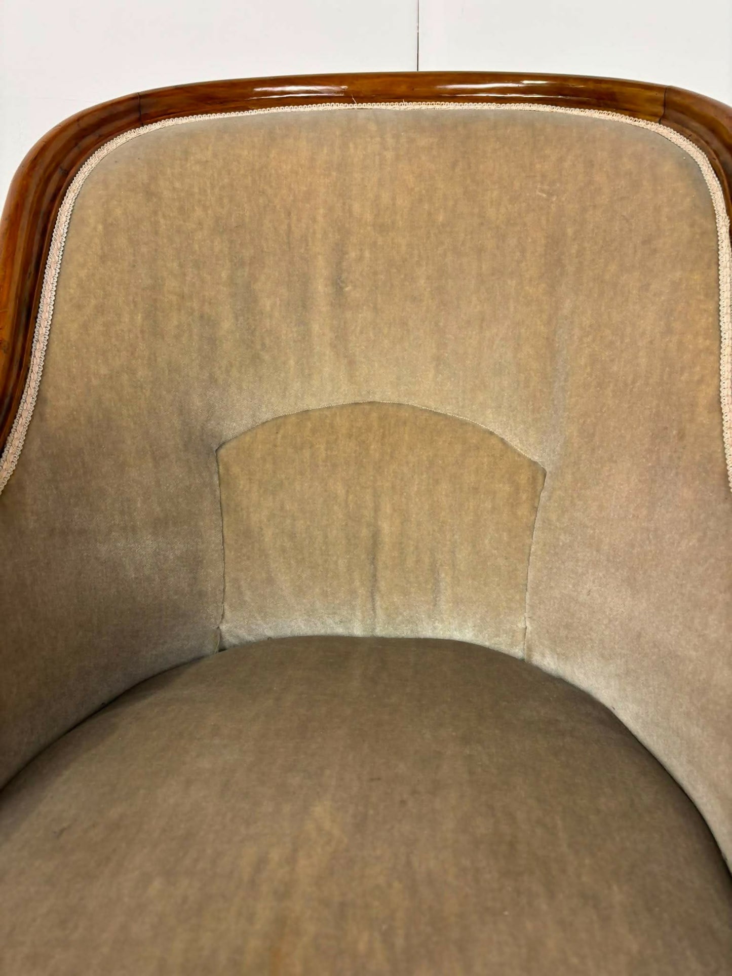 Victorian Walnut Carved Bedroom Chair